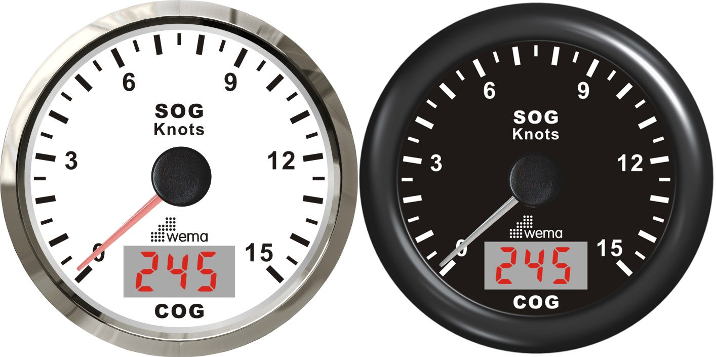 Wema GPS knopmåler m/kompass 5m