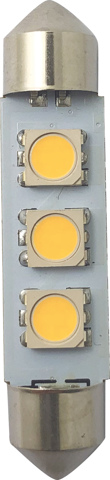 1852 LED pære festoon 120° varmhvit 2-pk