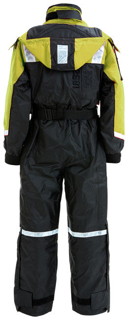 1852 Flytedress barn Svart m/fluor gul