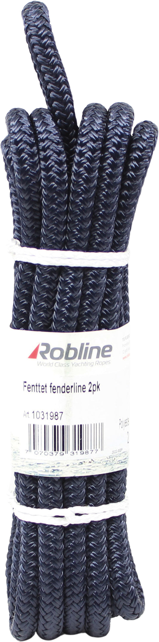 Robline Flettet fenderline 2-pk marineblå