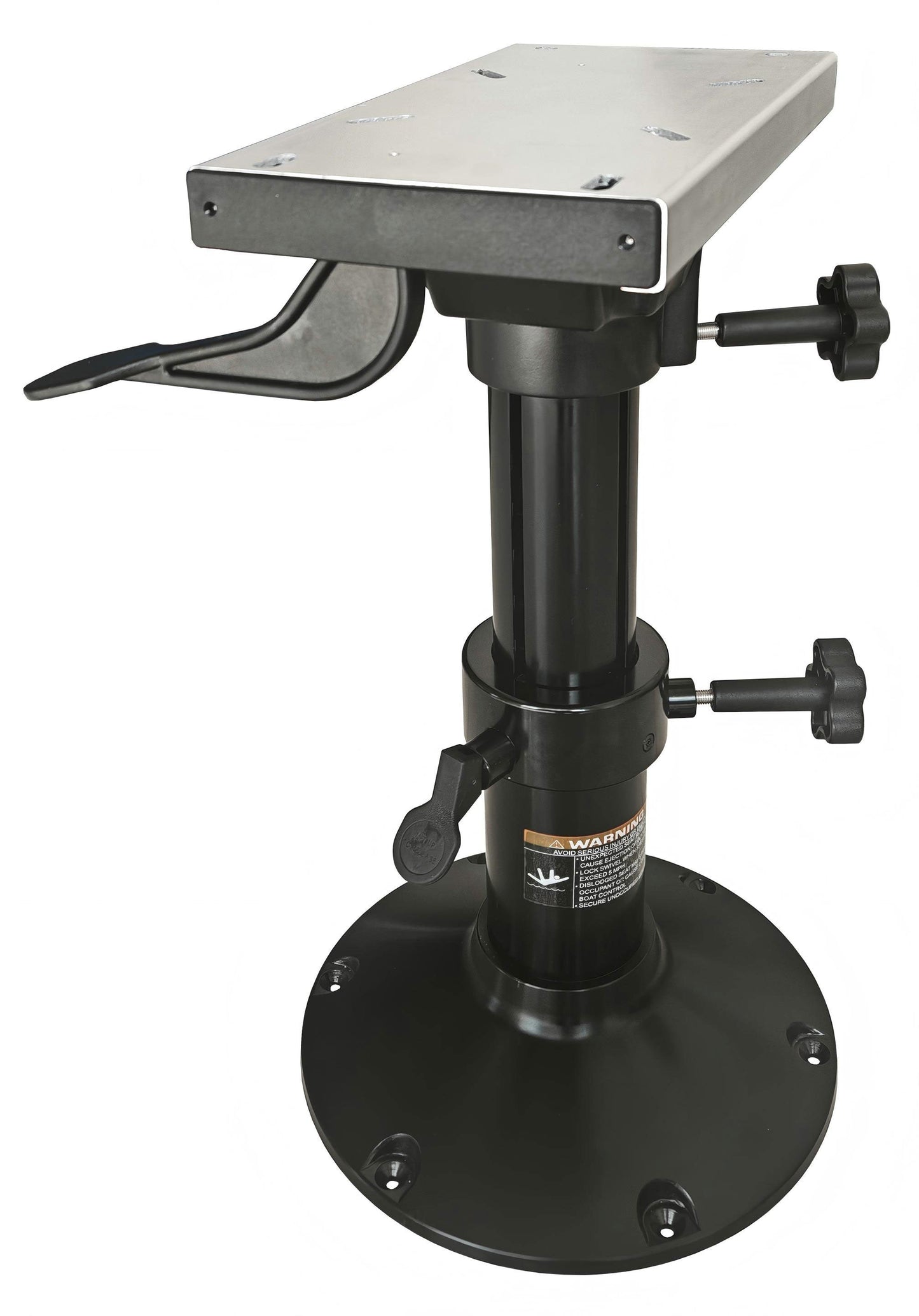 Stolsøyle SMR1235 man. reg. 340-470 mm, 12" sokkel Sort – bilde 2
