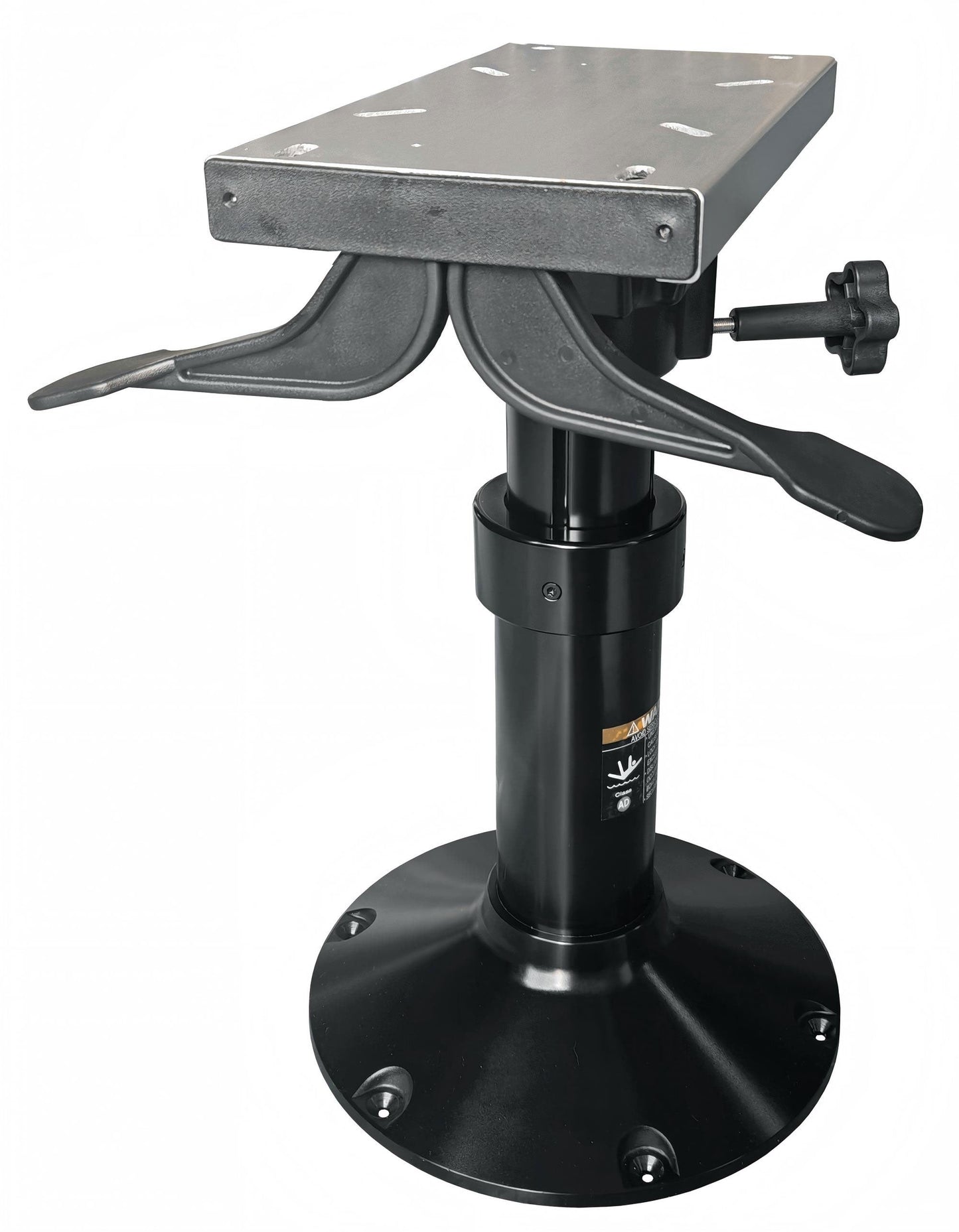 Stolsøyle SHD1234 m/gassdemper, 430-610mm, 12" sokkel Sort – bilde 2