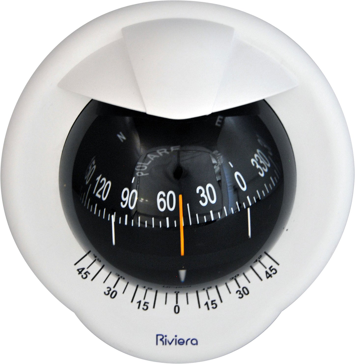 Riviera Polare BP1 kompass hvitt hus, sort rose – bilde 3