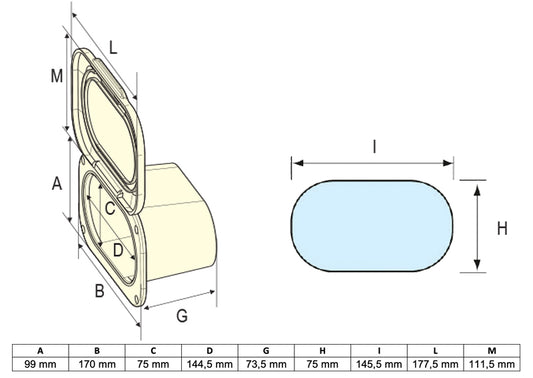 Dusjboks m/lokk hvit
