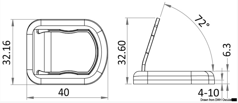 OSCULATI Magnetisk dørstopper