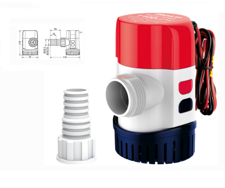 OSCULATI Europump lensepumpe manuel 12V/24V – bilde 3