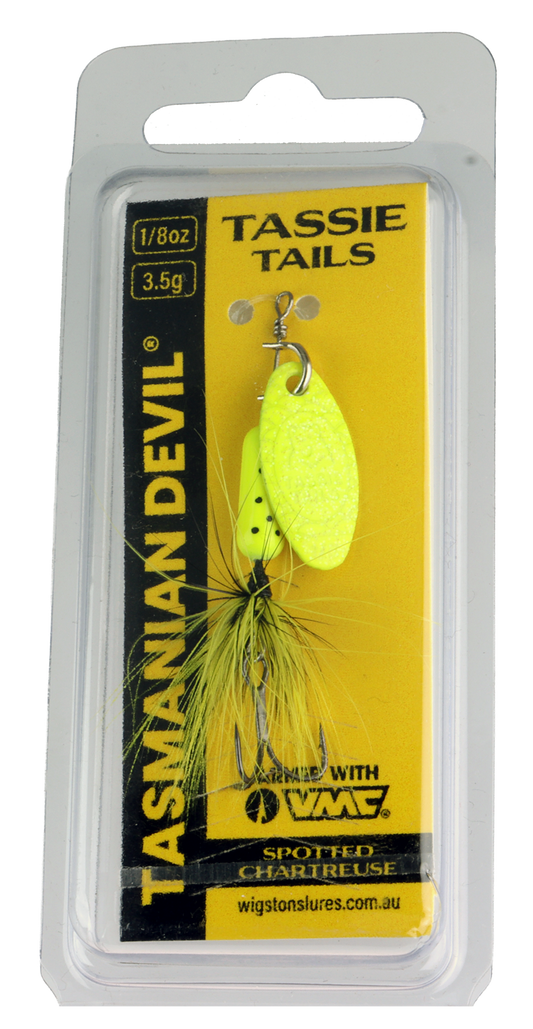 Tasmanian Devil - Tassie Tail - Spotted Chartruese