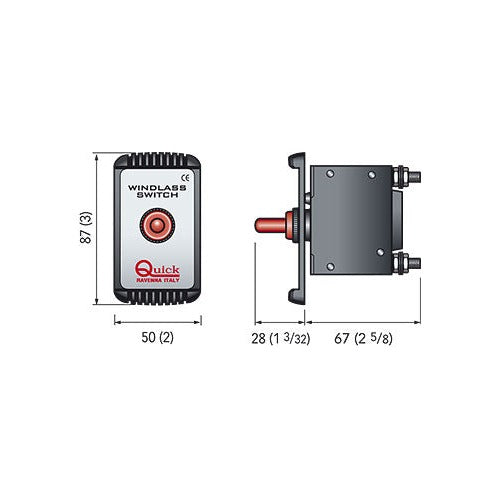 Quick Hovedstrømbryter med automatsikring 500W – bilde 3