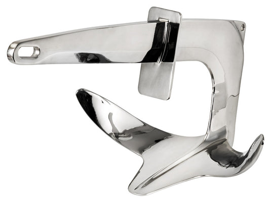 Trefoil® skyveanker i rustfritt stål med gripeplate