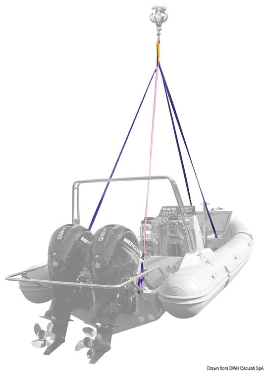 4-arms løftesystem for båter og joller