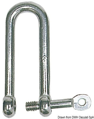 Lange D-sjakler med fangbolt