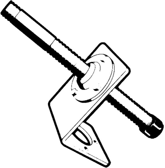 Ultraflex Brakett og rør S55 316, 90 grader for ror