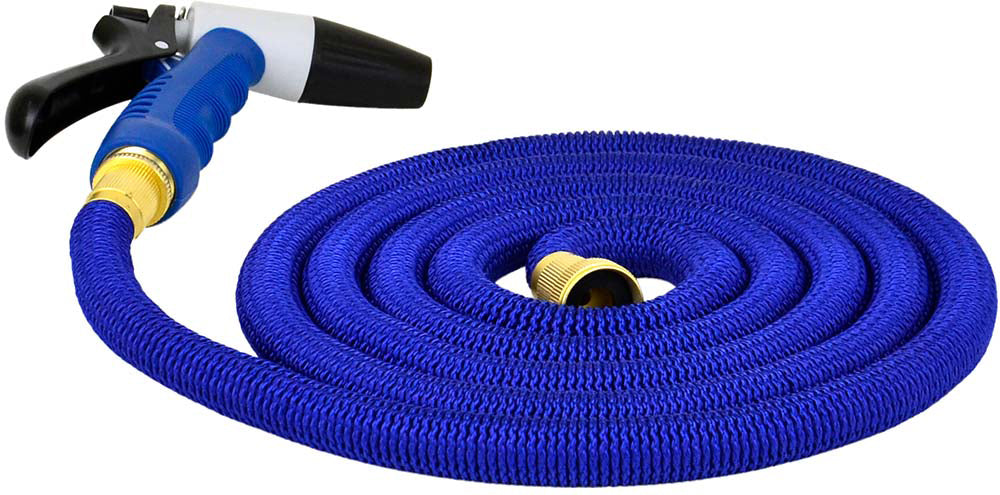 Hosecoil Spyleslange fleksibel 7,5m inkl. spylehåndtak