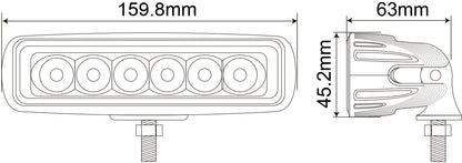 1852 Arbeidslys Flom LED 9W