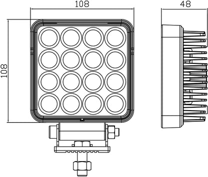 1852 Arbeidslys Flom LED 24W – bilde 4