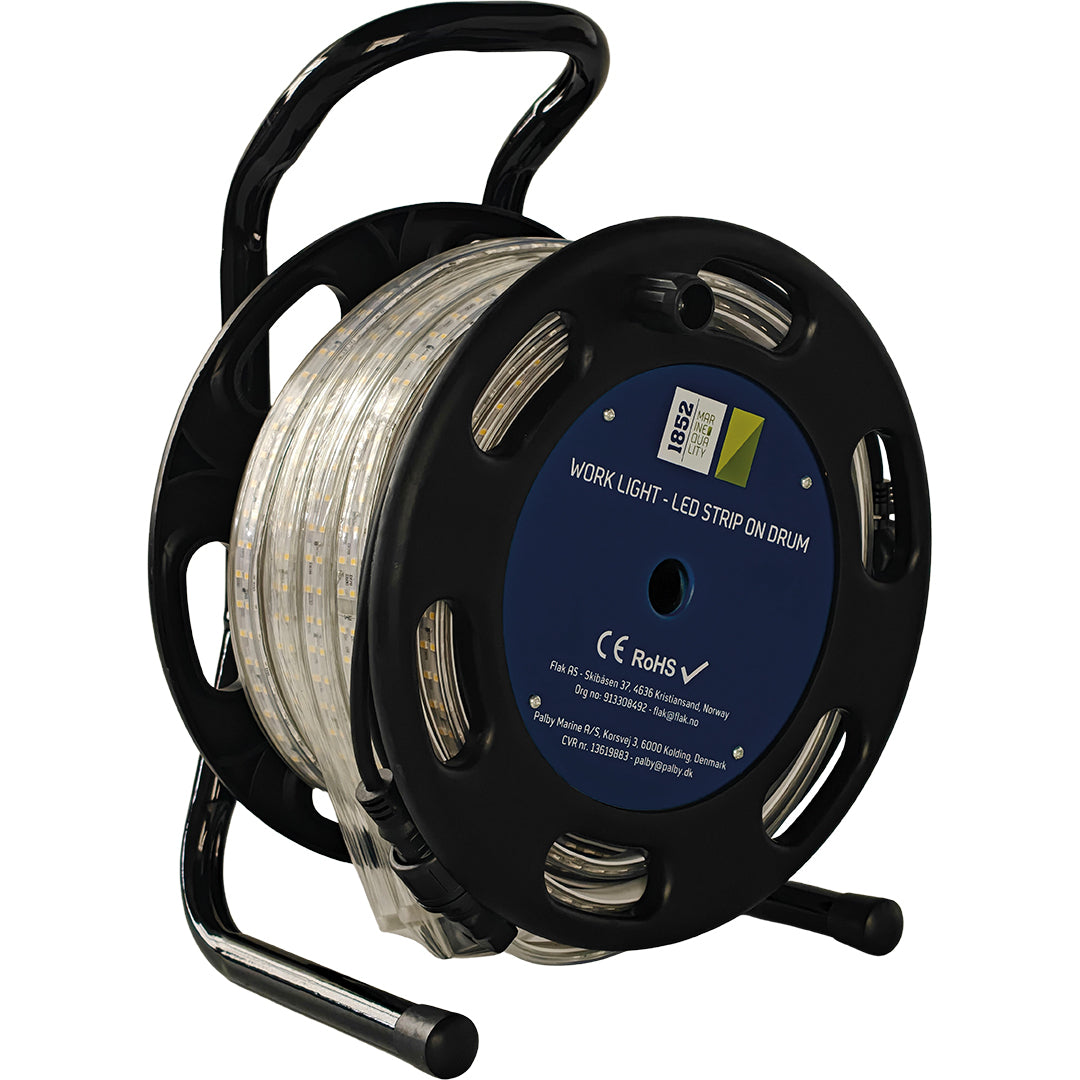 Arbeidslys LED-strip på trommel - 25 m
