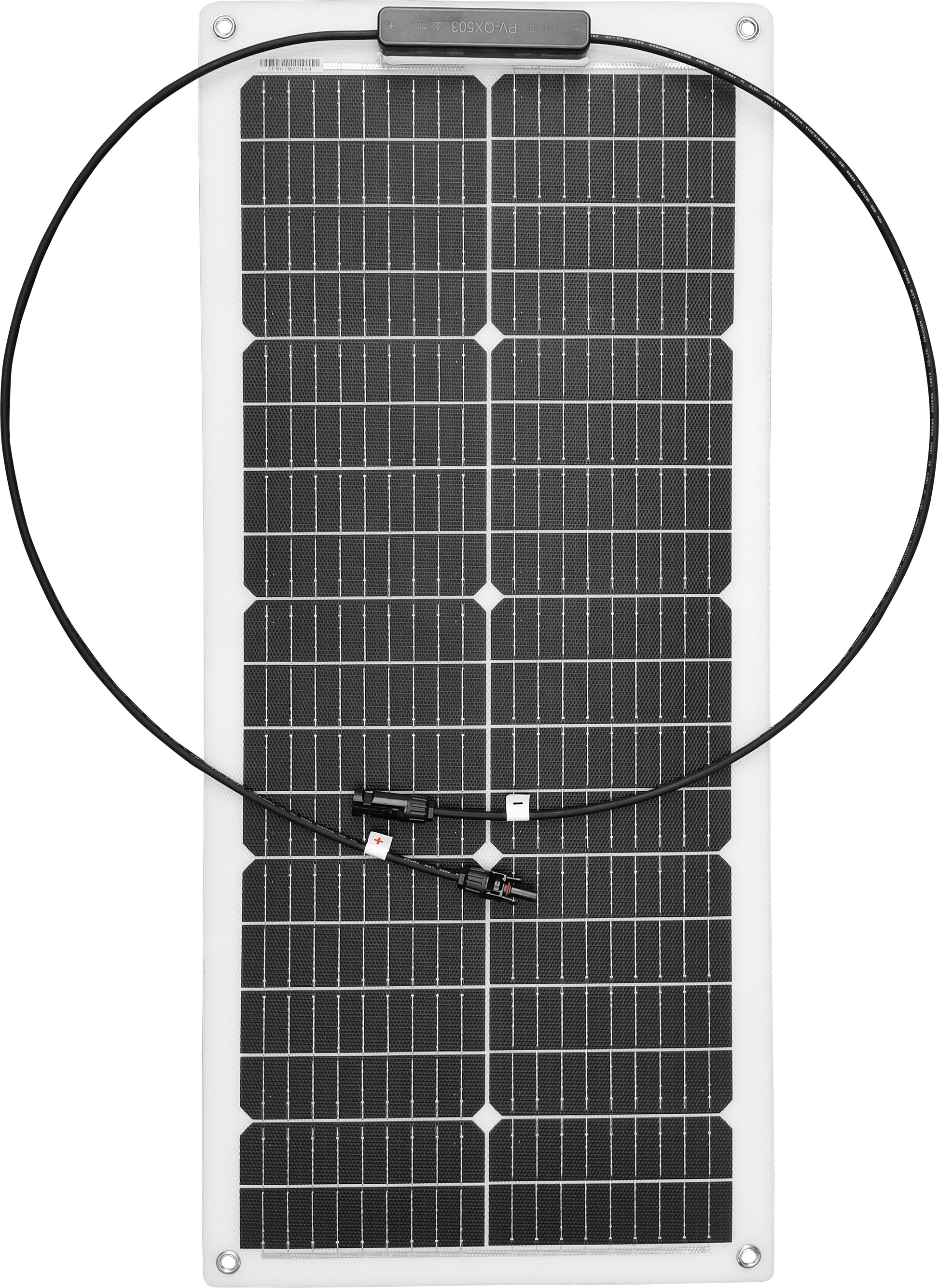1852 Fleksibelt Solcellepanel 50 W 9m – bilde 2