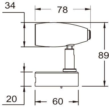 1852 Rana LED-lampe m/bryter og USB
