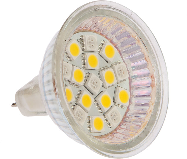 NauticLed LED-pære MR16 dual varmhvit/rød 8W