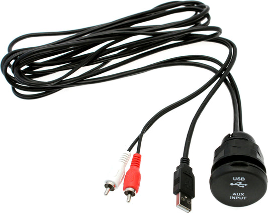 1852 USB/AUX forlengerkabel med uttak