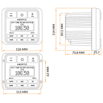 Hertz Stereo HMR 15D DAB+ – bilde 3