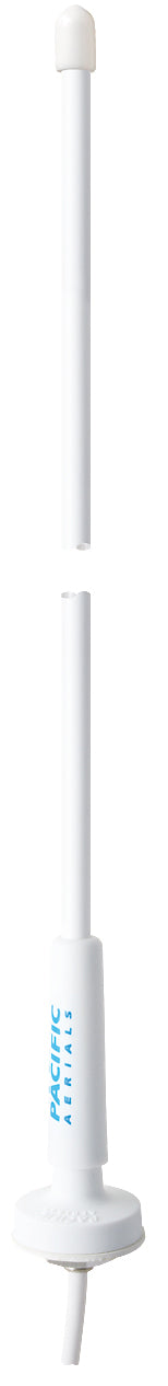 Pacific VHF antenne 0,6m - nylon flexi m/brakett 2m