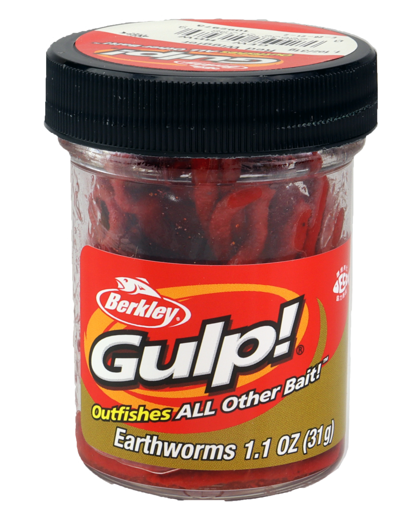 Gulp Meitemark - Fiskeagn - Rød - 10cm