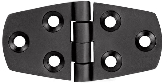 1852 Hengsel 76 x 39 mm syrefast sort