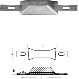 Skroganode 0,5 kg, aluminium