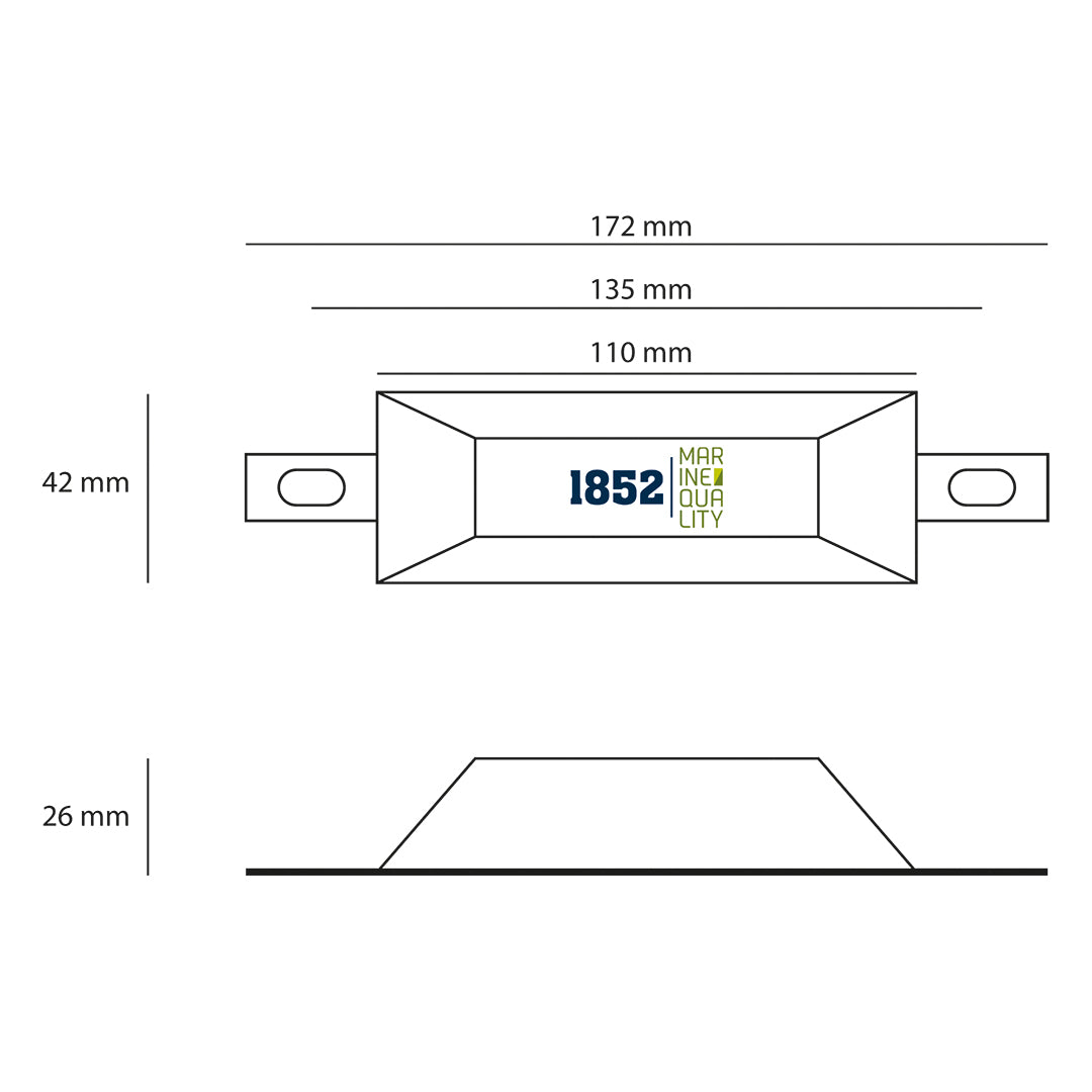 1852 Sinkanode 0,5 kg, aluminium