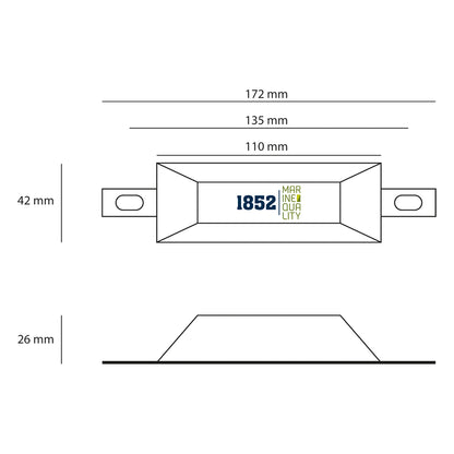 1852 Sinkanode 0,5 kg, aluminium