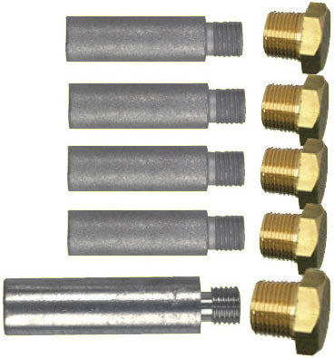 Anodesett Yanmar 6LP, 6LY, 4LHA, sink