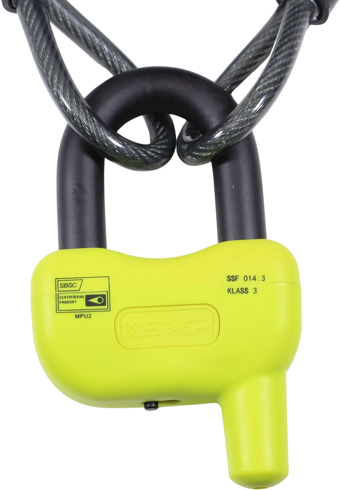 1852 Låsepakke 2, lås + wire 3m – bilde 2
