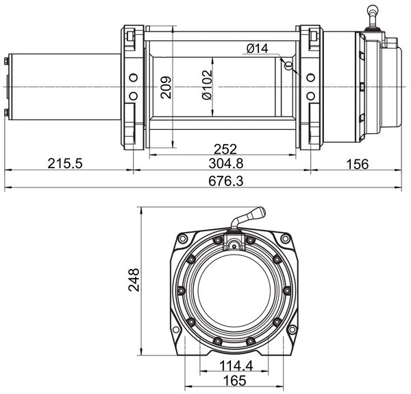Rock Tilhengervinsj 12V RH15000 6804 kg