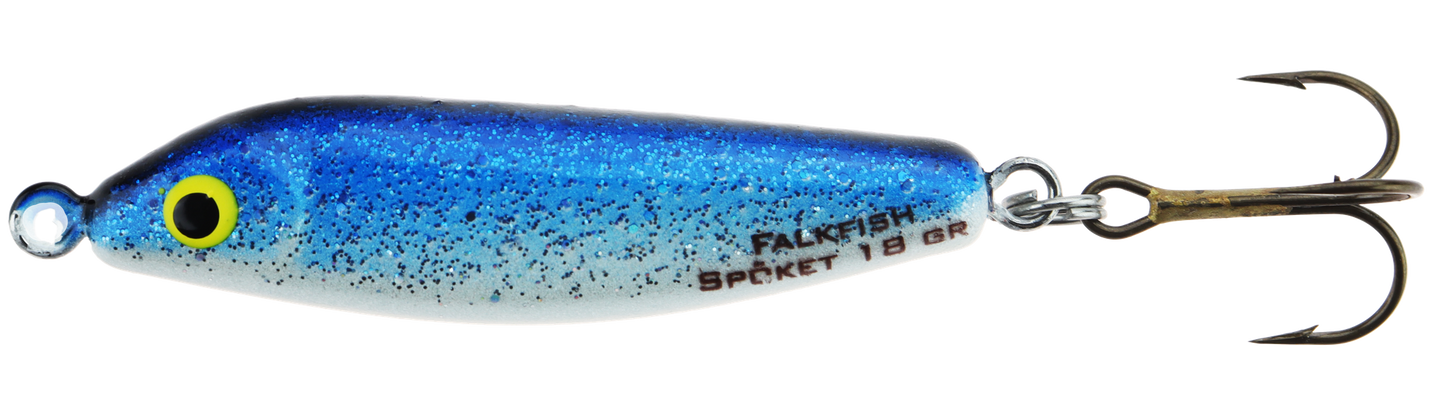 Falkfish Spöket Kystwobbler 375 - BlueBlack Glitter