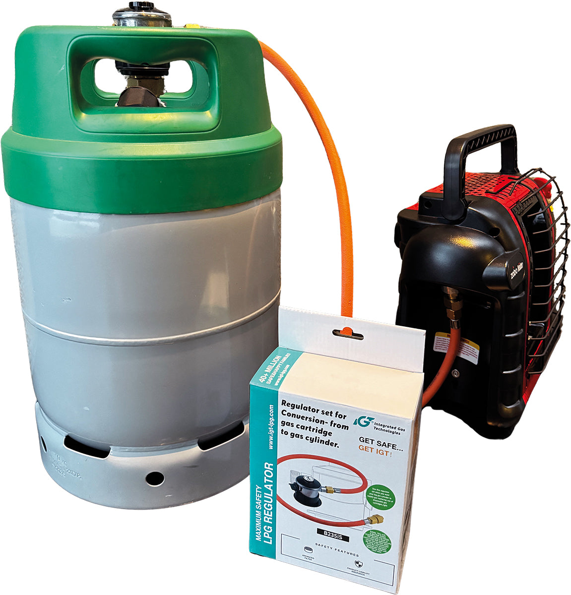 Zobo Gass varmeovn m/skrukobling 2600W