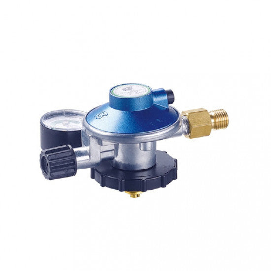 1852 Gassregulator med manometer til CGI gassflasker 3kg
