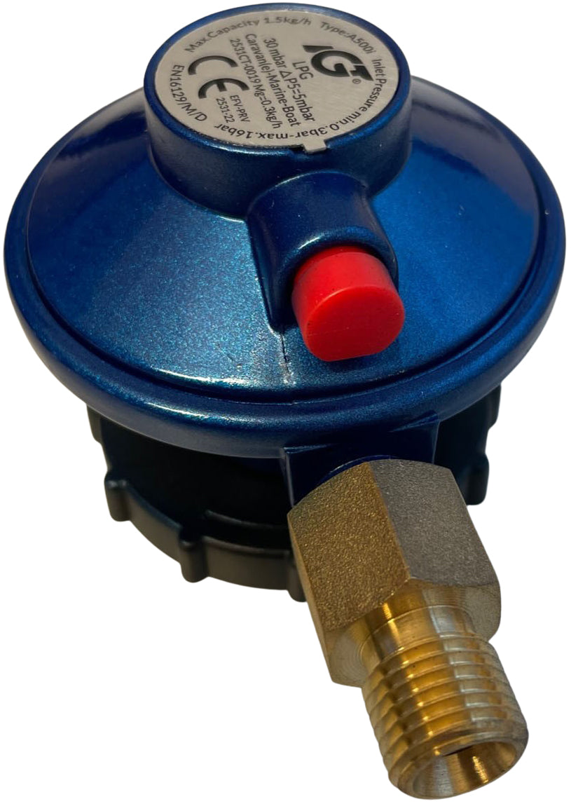 Gassregulator IGT M14 for marine og caravan – bilde 2