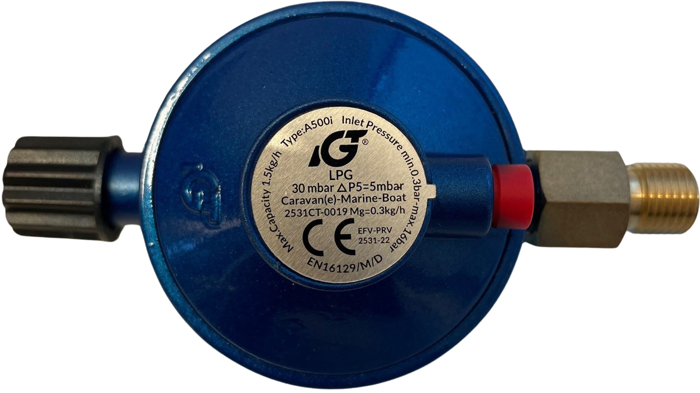 Gassregulator IGT M14 for marine og caravan – bilde 3