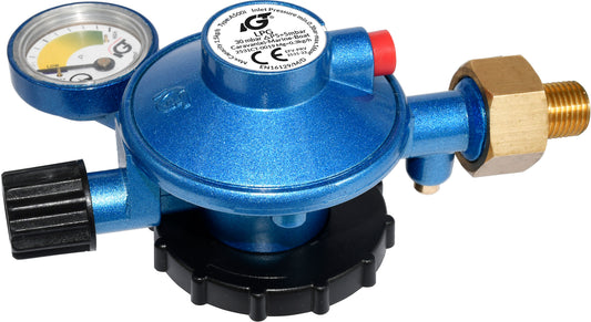 1852 Gassregulator med manometer M14 tilkobling