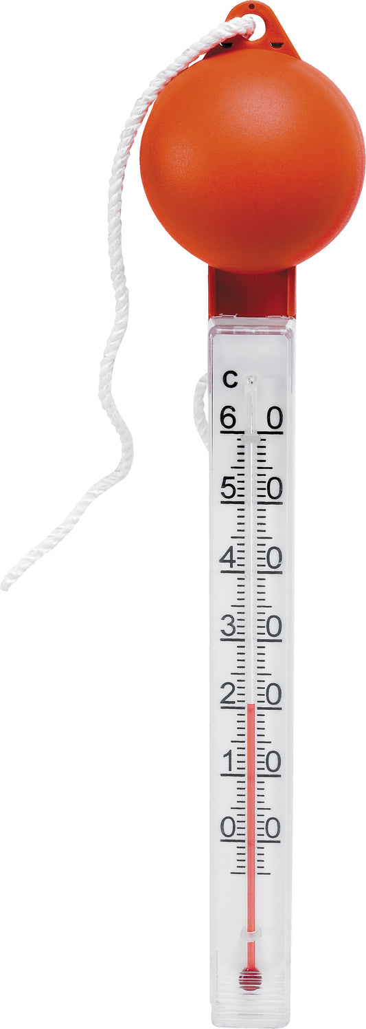 1852 Badetermometer, orange topp, flytende