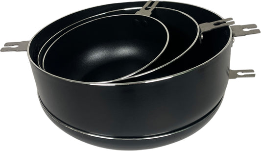 Grytesett m/avtakbare håndtak