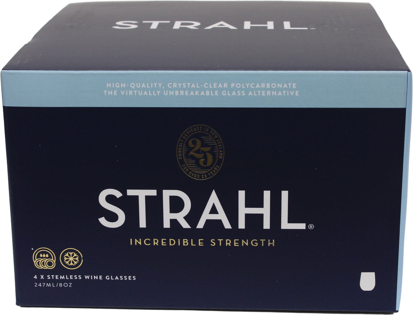 Strahl Vinglass u/stett gavepakke 247ml 4 stk