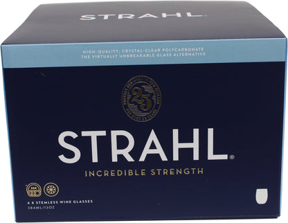 Strahl Vinglass u/stett gavepakke 384 ml 4 stk