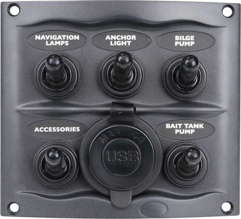 BEP Bryterpanel 5 brytere + USB 24V – bilde 2