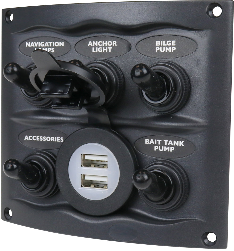 BEP Bryterpanel 5 brytere + USB 24V – bilde 4