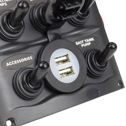 BEP Bryterpanel 5 brytere + USB
