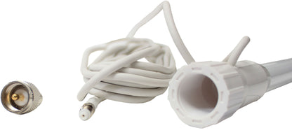 1852 VHF antenne motorbåt hvit