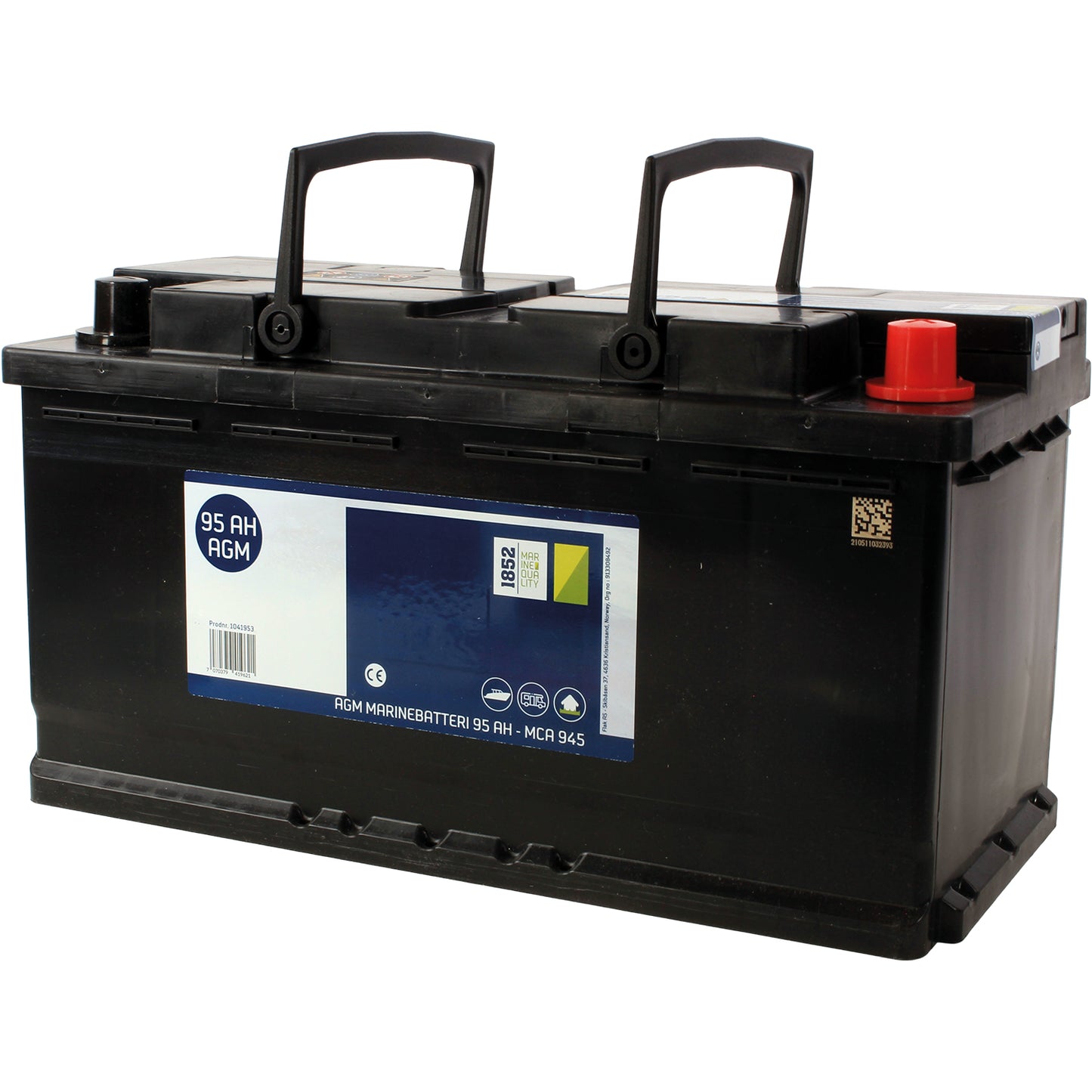 1852 Batteri 12V 95 Ah AGM – bilde 2