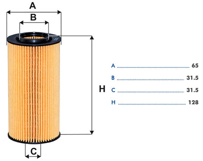 Filtron Oljefilter innsats OE662/3